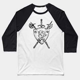 "Lion Shield" Baseball T-Shirt